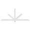Ekena Millwork Kennewick Architectural Grade PVC Gable Bracket, 96"W x 40"H x 4"D x 4"F, 10/12 Pitch GBP096X40X0404KEN00 - alternate 3